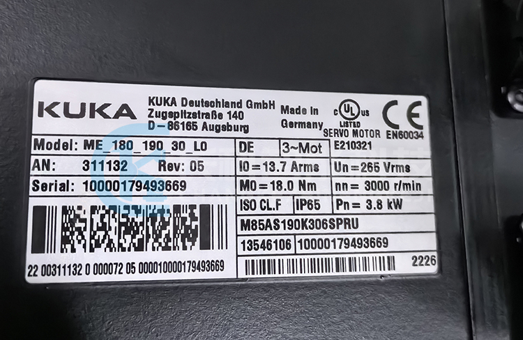 庫卡伺服電機(jī)00-311-132 ME_180_190_30_L0 庫卡伺服電機(jī)00-311-132 ME_180_190_30_L0